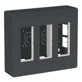 Schneider Electric UNICA SYSTEM+ Блок открытой установки 3x2, антрацит, NU123454