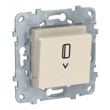 Schneider Electric UNICA NEW карточный выключатель NU528344, бежевый
