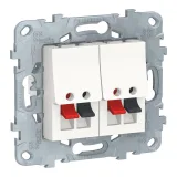 Schneider Electric NU548918, аудиорозетка, белый