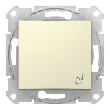 Schneider Electric SDN0800147, кнопочный выключатель, 1 клавиша, бежевый