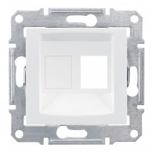 Schneider Electric Sedna SDN4300621 Адаптер для коннекторов AMP одиночный, белый
