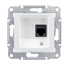 Розетка компьютерная RJ45 Cat.6 Schneider Electric SEDNA, белый
