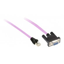 CANOPEN CABLE, 0,5M, SUB-D 9 FEMALE/RJ45