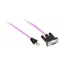 CANOPEN CABLE, 1M, SUB-D 9 FEMALE/RJ45