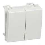 Выключатель 2-клавишный Schneider Electric ALTIRA, открытый монтаж, белый