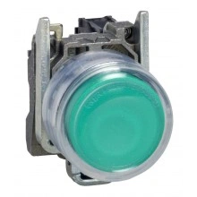 Кнопка Schneider Electric Harmony 22 мм, 24В, IP66, Зеленый