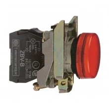 Лампа сигнальная Schneider Electric Harmony, 22мм, 24В, AC/DC, Красный