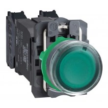 Кнопка Schneider Electric Harmony 22 мм, 120В, IP66, Зеленый