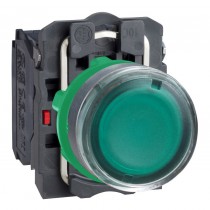 Кнопка Schneider Electric Harmony 22 мм, 240В, IP66, Зеленый