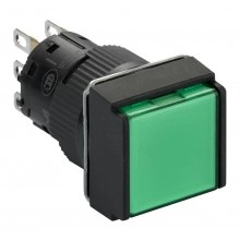 Кнопка Schneider Electric Harmony 16 мм, 12В, IP65, Зеленый