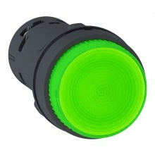 Кнопка Schneider Electric Harmony 22 мм, 230В, IP54, Зеленый