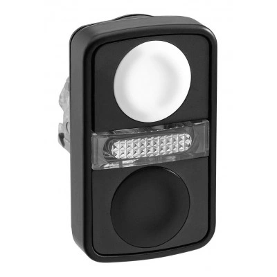 Головка кнопки двойная без маркир + LED ZB4BW7A17207 Головка кнопки двойная без маркир + LED ZB4BW7A17207