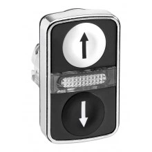 Головка кнопки двойная с маркировк + LED ZB4BW7A1724