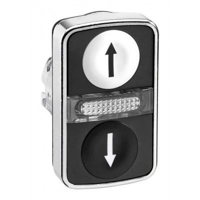 Головка кнопки двойная с маркировк + LED ZB4BW7A1724