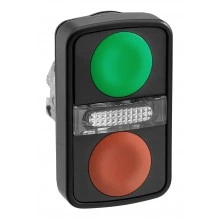 Головка кнопки двойная без маркир + LED ZB4BW7A37407