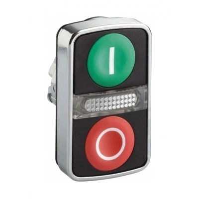 Головка кнопки двойная с маркировк + LED ZB4BW7L37417 Головка кнопки двойная с маркировк + LED ZB4BW7L37417
