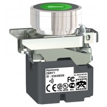 Кнопка Schneider Electric Harmony 22 мм, IP65, Зеленый