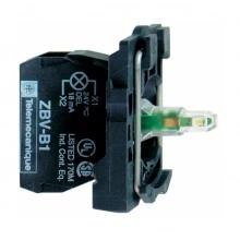 Корпус сигн. лампы, белый, встр. LED, 12 В