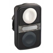 Головка кнопки двойная без маркир + LED ZB5AW7A1720