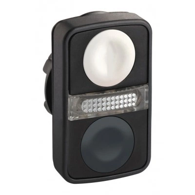 Головка кнопки двойная без маркир + LED ZB5AW7A1720