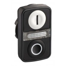 Головка кнопки двойная с маркировк + LED ZB5AW7A1721