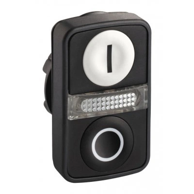 Головка кнопки двойная с маркировк + LED ZB5AW7A1721