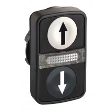 Головка кнопки двойная с маркировк + LED ZB5AW7A1724