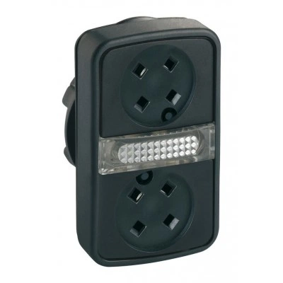 Головка кнопки двойная без вставок + LED ZB5AW7A9 Головка кнопки двойная без вставок + LED ZB5AW7A9