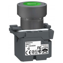 Кнопка Schneider Electric Harmony 22 мм, IP65, Зеленый