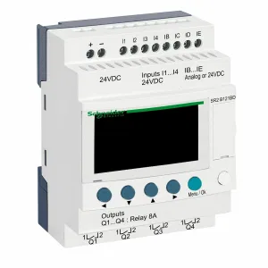 Schneider Electric SR2B121BD Zelio Logic, интеллектуальное реле, 12 входов / 12 выходов, 24 В постоянного тока (ШНАЙДЕР) Schneider Electric SR2B121BD Zelio Logic, интеллектуальное реле, 12 входов / 12 выходов, 24 В постоянного тока (ШНАЙДЕР)