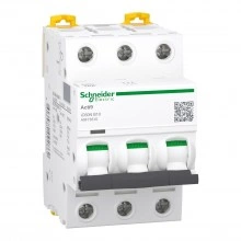 A9F78310 Автоматический выключатель Schneider Electric Acti9 iC60N, 3 полюса, 10A, тип B, 6kA