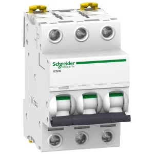 Schneider Electric Acti9 iC60N A9F79306 - автоматический выключатель 3 полюса 6 А, C, 6 кА (ШНАЙДЕР) Schneider Electric Acti9 iC60N A9F79306 - автоматический выключатель 3 полюса 6 А, C, 6 кА (ШНАЙДЕР)