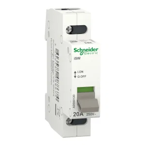Schneider Electric Acti9 A9S60120 выключатель нагрузки, 1 полюс, 20 А (ШНАЙДЕР) Schneider Electric Acti9 A9S60120 выключатель нагрузки, 1 полюс, 20 А (ШНАЙДЕР)