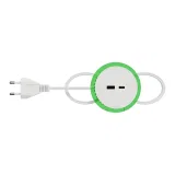 Schneider Electric New Unica System+ INS44008, встраиваемый блок USB A + USB C, белый