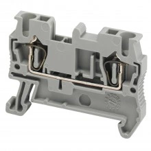 Schneider Electric NSYTRR22 - проходная пружинная клеммная колодка, 1 полюс, 2 точки, серый