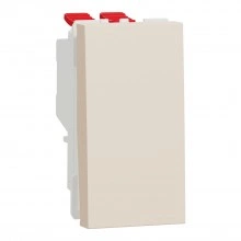 NU310544 Выключатель на 1 модуль перекрёстный Schneider Electric Unica Modular, на клеммах, бежевый