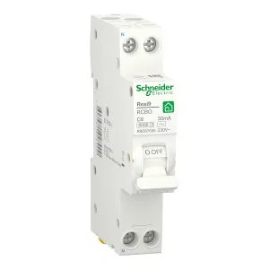 Schneider Electric Resi9 R9D87606 АВДТ 6 A, 30 мА, тип AC, 2 полюса (ШНАЙДЕР) Schneider Electric Resi9 R9D87606 АВДТ 6 A, 30 мА, тип AC, 2 полюса (ШНАЙДЕР)