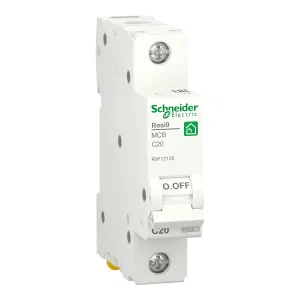 R9F12120 Автоматический выключатель Schneider Electric Resi9, 1 полюс, 20A, тип C, 6kA (ШНАЙДЕР) R9F12120 Автоматический выключатель Schneider Electric Resi9, 1 полюс, 20A, тип C, 6kA (ШНАЙДЕР)