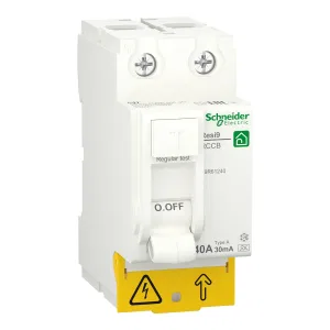R9R61240 Устройство защитного отключения (УЗО) Schneider Electric Resi9, 2 полюса, 40A, 30 mA, тип A, электро-механическое, ширина 2 DIN-модуля (ШНАЙДЕР) R9R61240 Устройство защитного отключения (УЗО) Schneider Electric Resi9, 2 полюса, 40A, 30 mA, тип A, электро-механическое, ширина 2 DIN-модуля (ШНАЙДЕР)