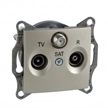 Schneider Electric SDN3501368 розетка TV/SAT оконечная, титан