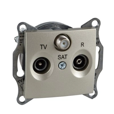 Schneider Electric SDN3501368 розетка TV/SAT оконечная, титан Schneider Electric SDN3501368 розетка TV/SAT оконечная, титан